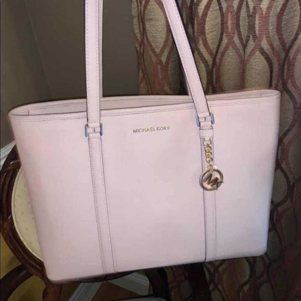Blush pink Authentic Michael Kors large tote